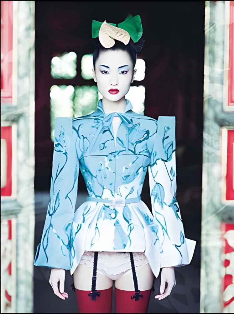 Pirelli Calendar 2008 — a doorway of the Forbidden City