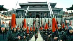 Terracotta-style army with orange plumes — Red Dragon